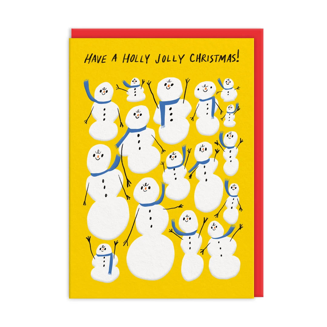 Jolly Snowman Christmas Card