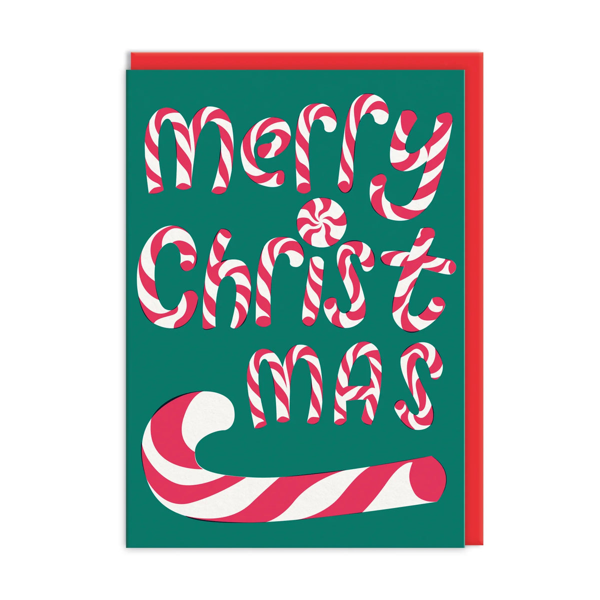 Candy Cane Christmas Cards (Pack of 9)