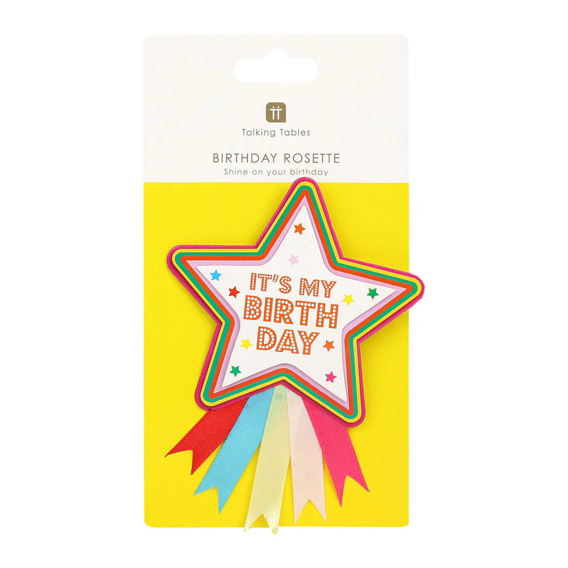 It's My Birthday Star Rosette Badge