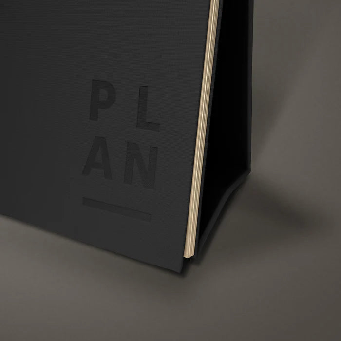 Blank Canvas Weekly Desktop Planner - Black