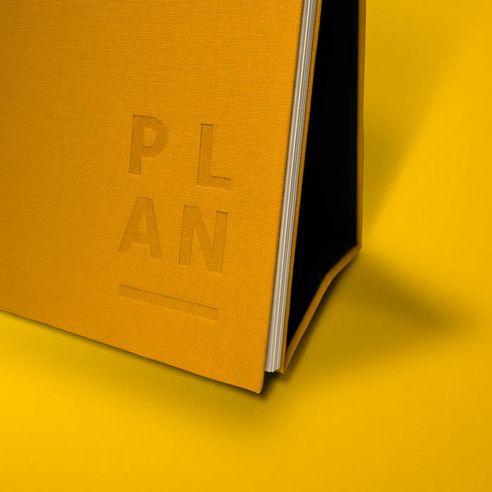Blank Canvas Weekly Desktop Planner - Yellow