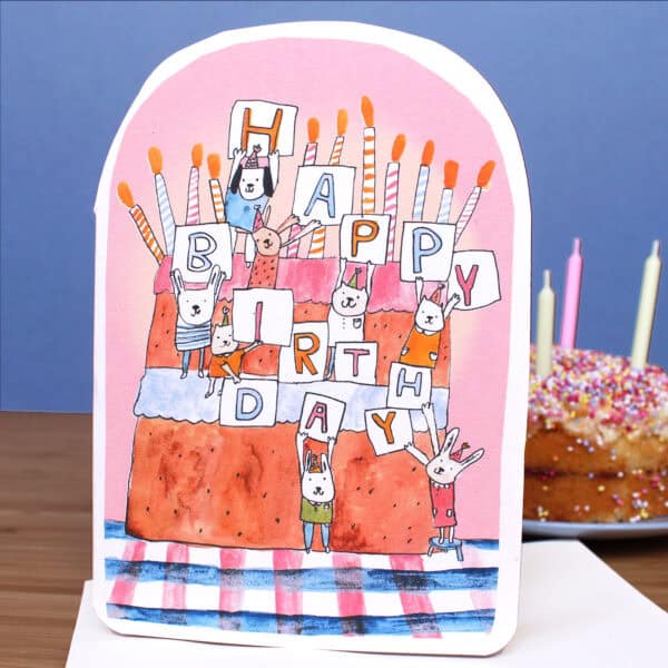 Birthday Cake Climbers Birthday Card