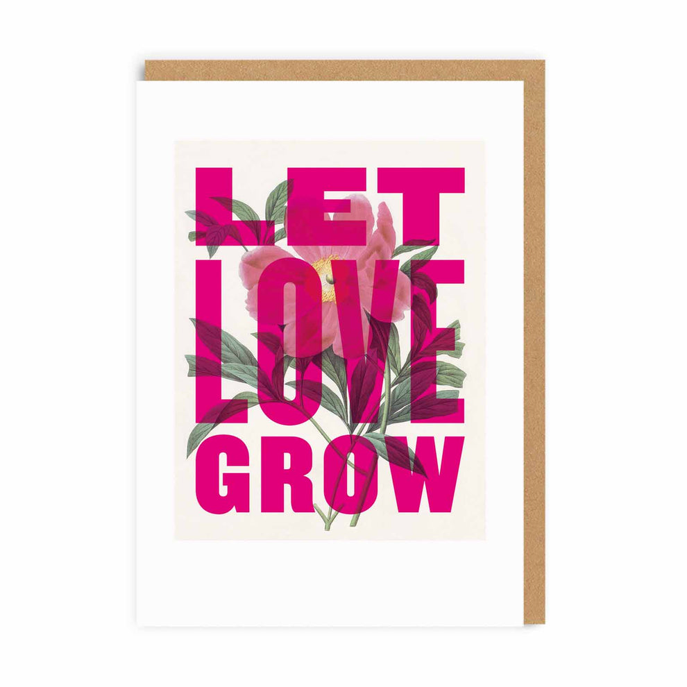 Let Love Grow Blank Card
