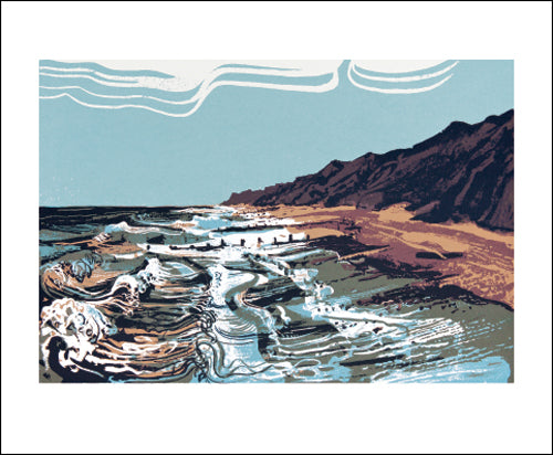 Washing the Groynes Blank Card