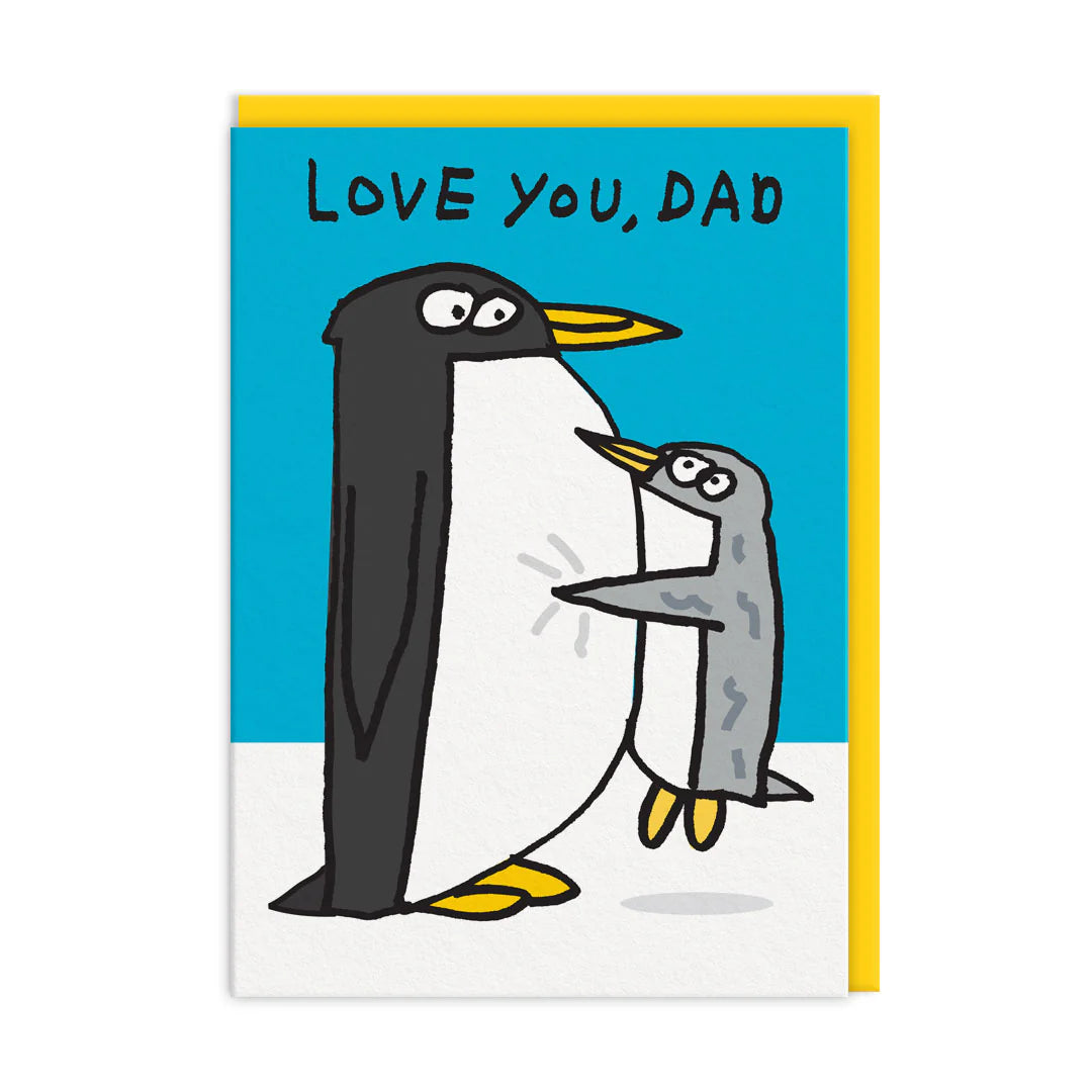 Love You Dad Penguin Father's Day Card