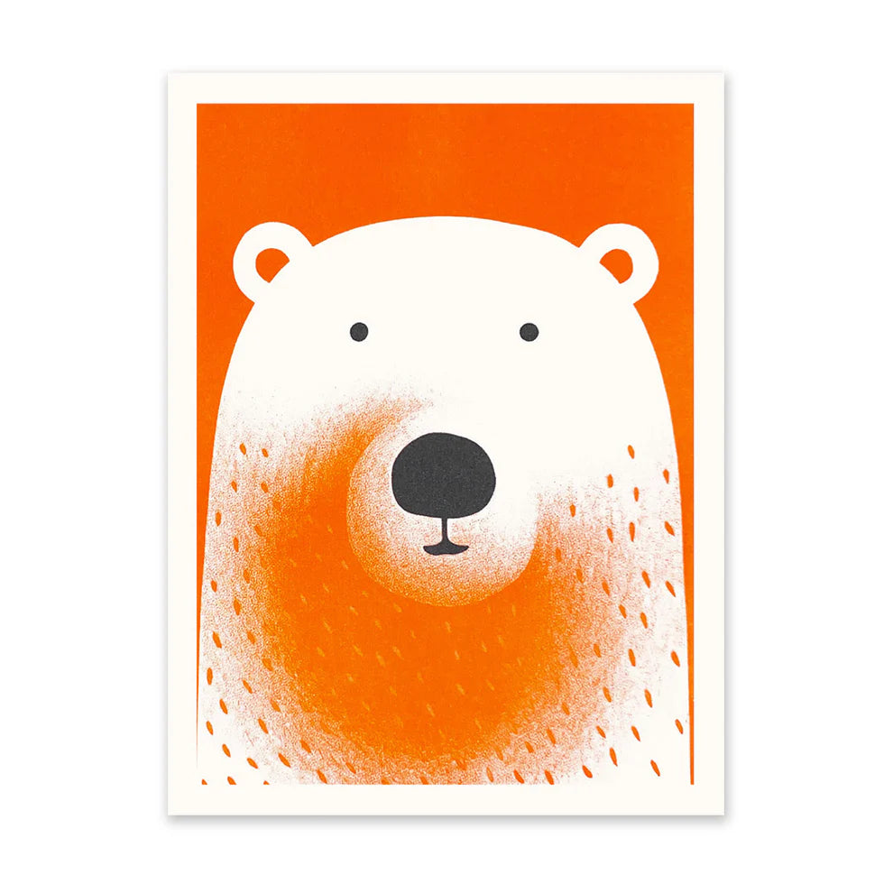 Bear 1 Risograph Art Print