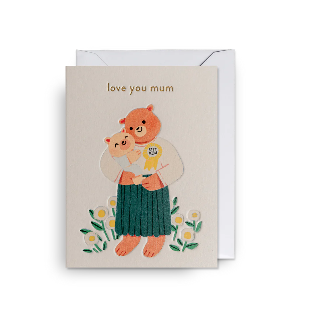 Bear Love You Mum Mini Mother's Day Card