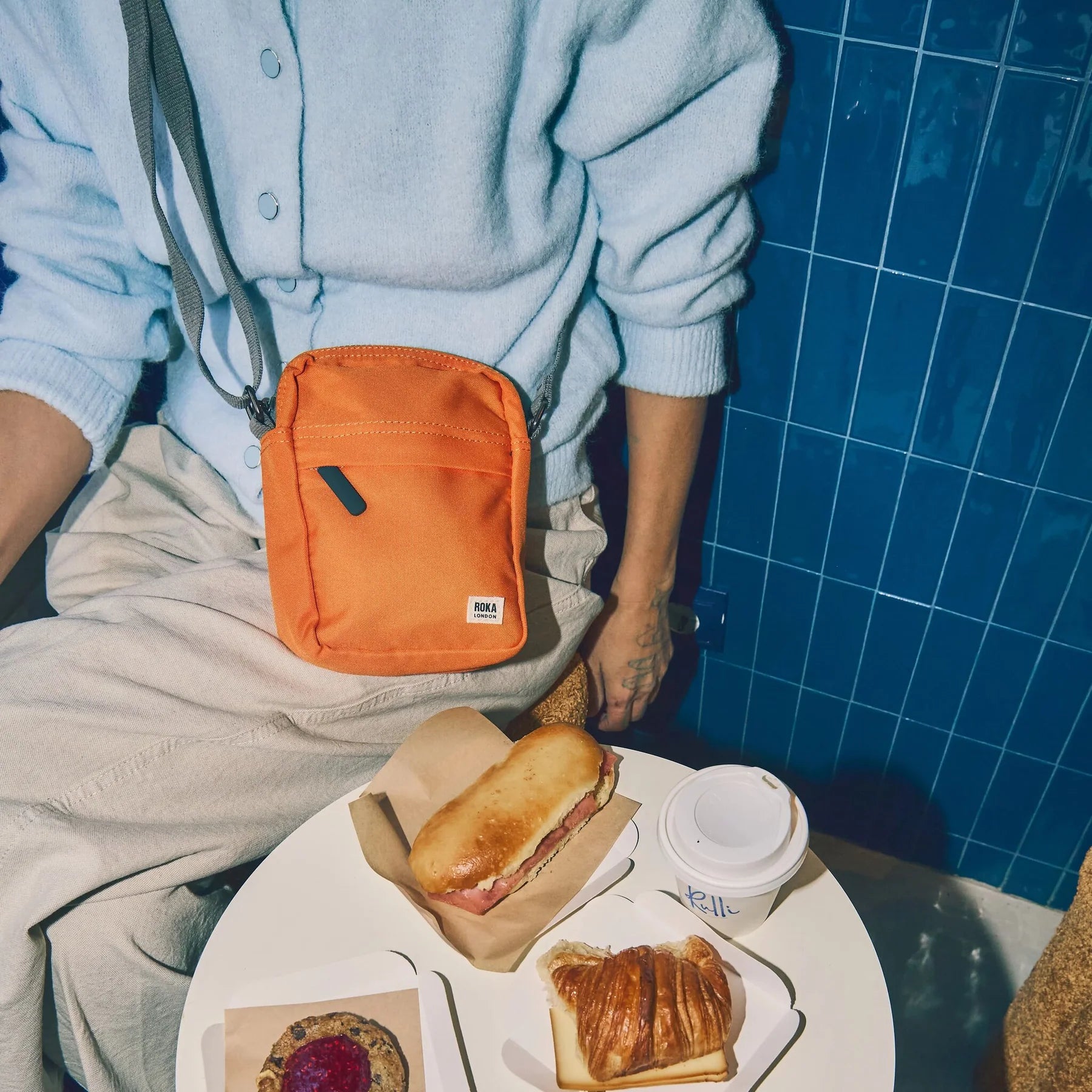 Jaffa Orange Bond Recycled Canvas Bag
