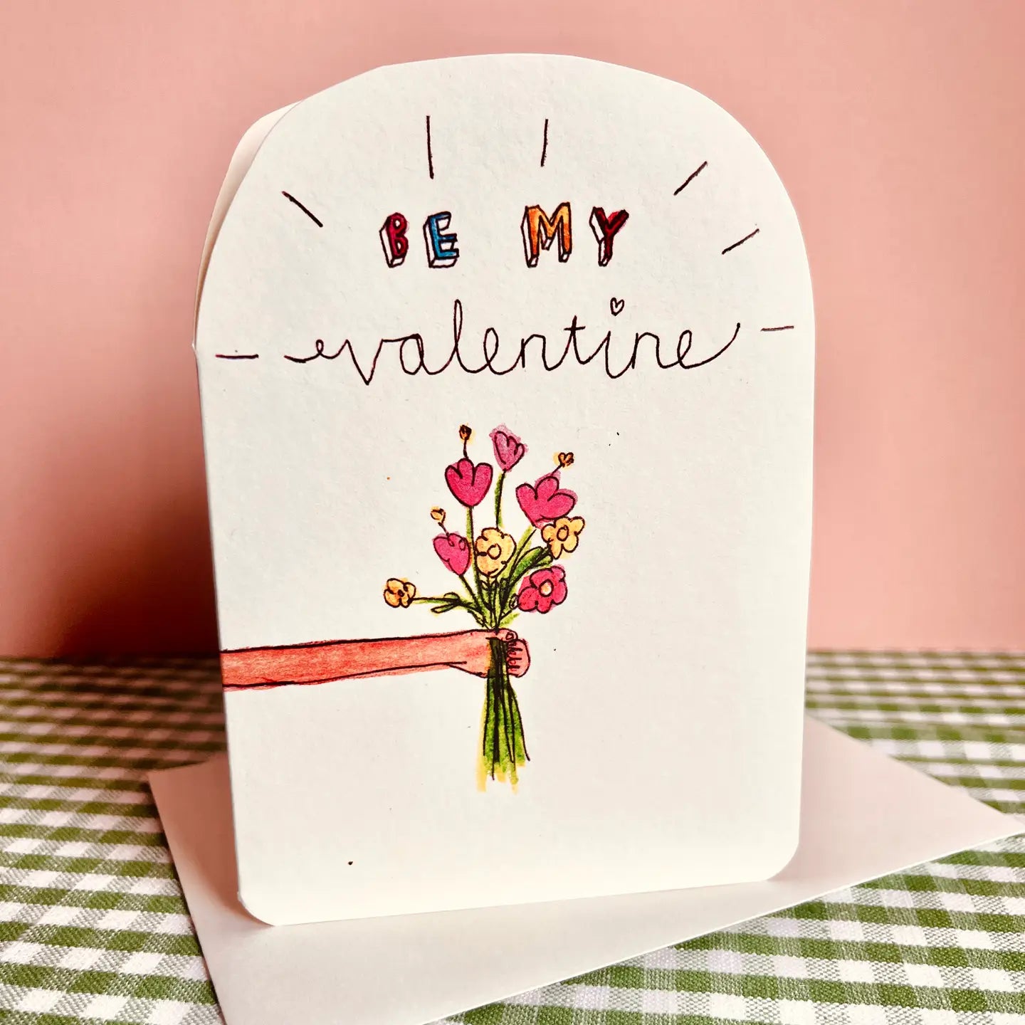 Bouquet Valentines Card