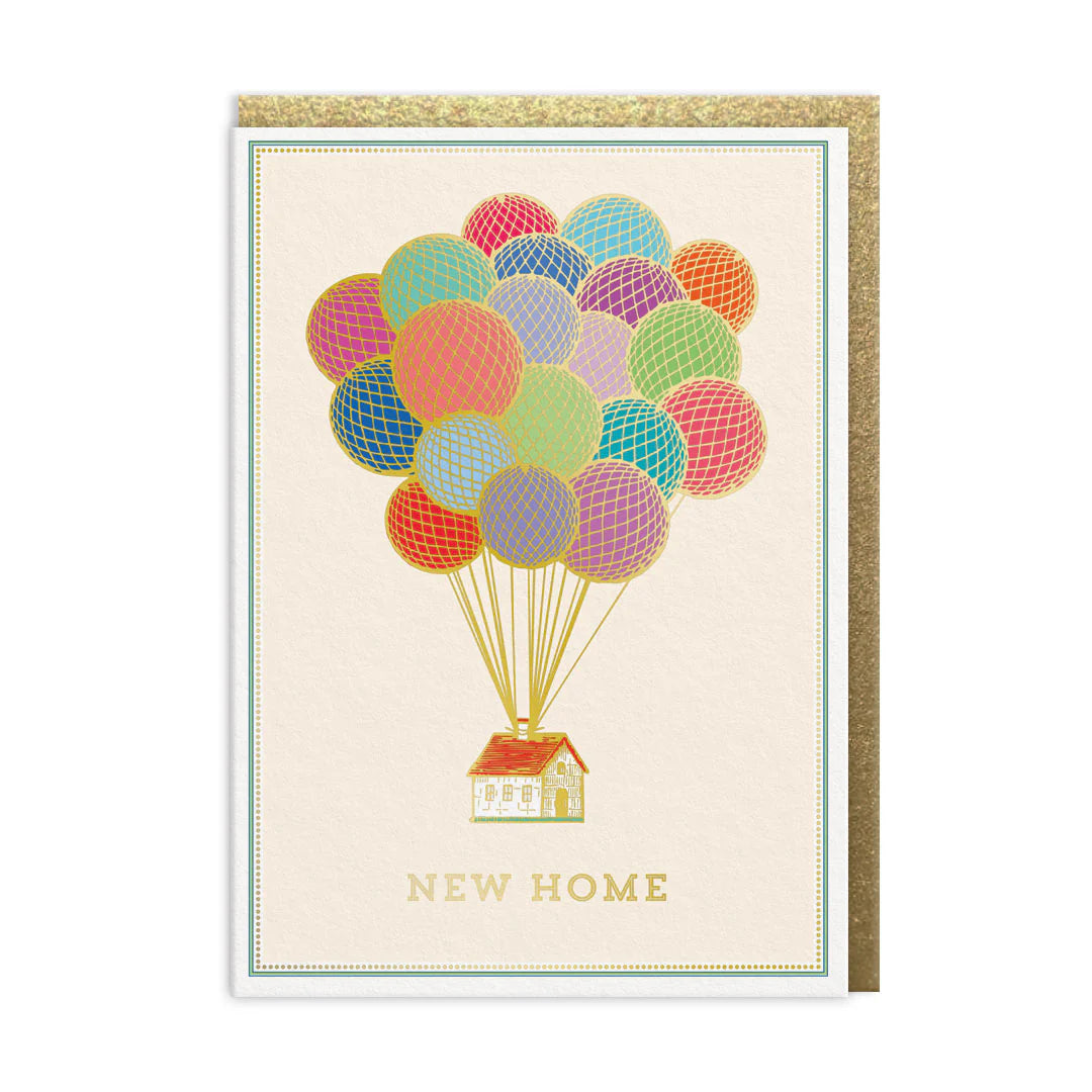 New Home Balloons Card