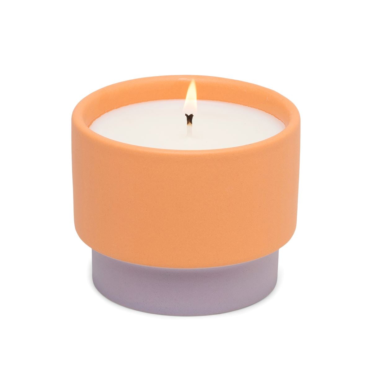 Orange Colour Block Candle - Violet & Vanilla