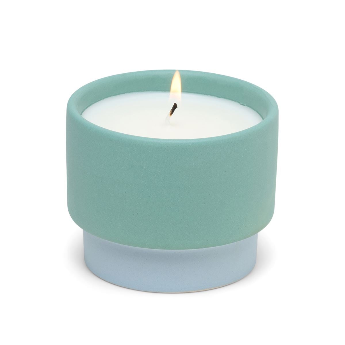 Green Colour Block Candle - Saltwater Suede
