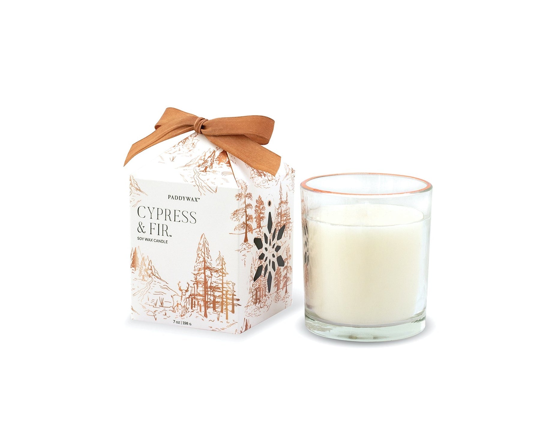Cypress & Fir Boxed Glass Votive With Pop-Out Ornament