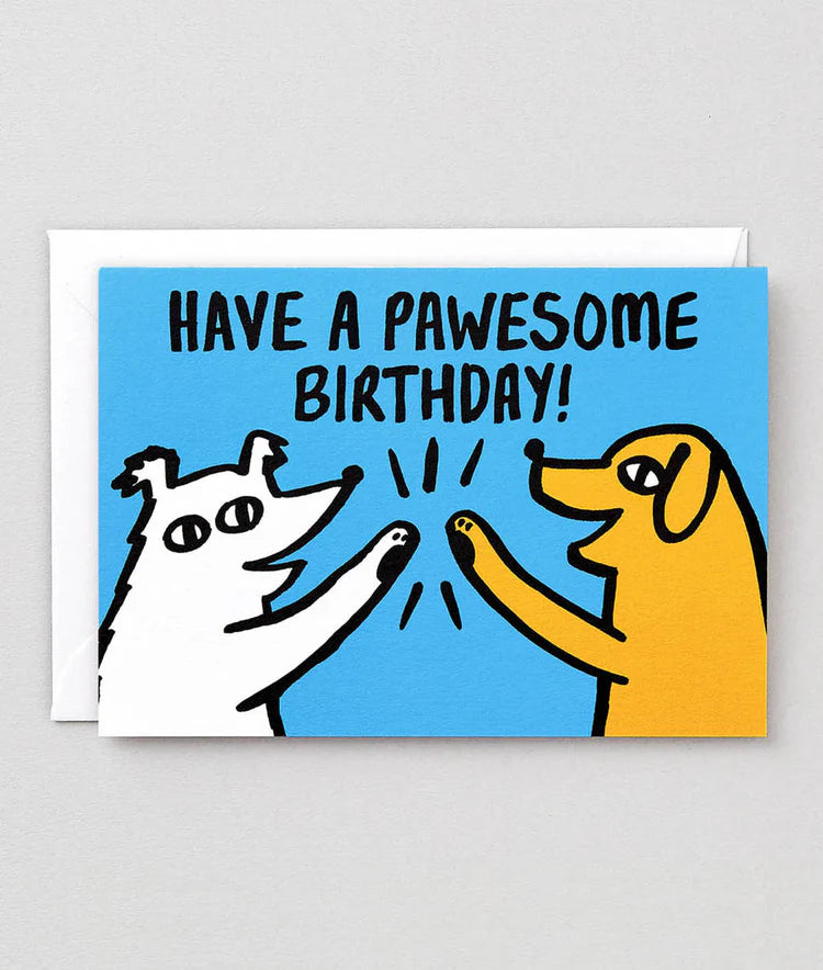 Pawsome Birthday Card