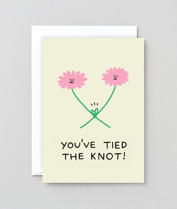 Tied The Knot Wedding Card