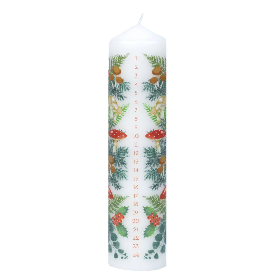 Woodland Forest Christmas Pillar Advent Candle