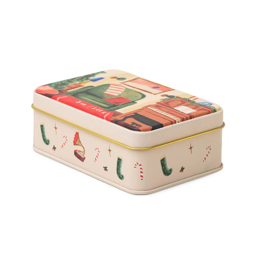 Holiday Candle Tin - Pomegranate Spruce