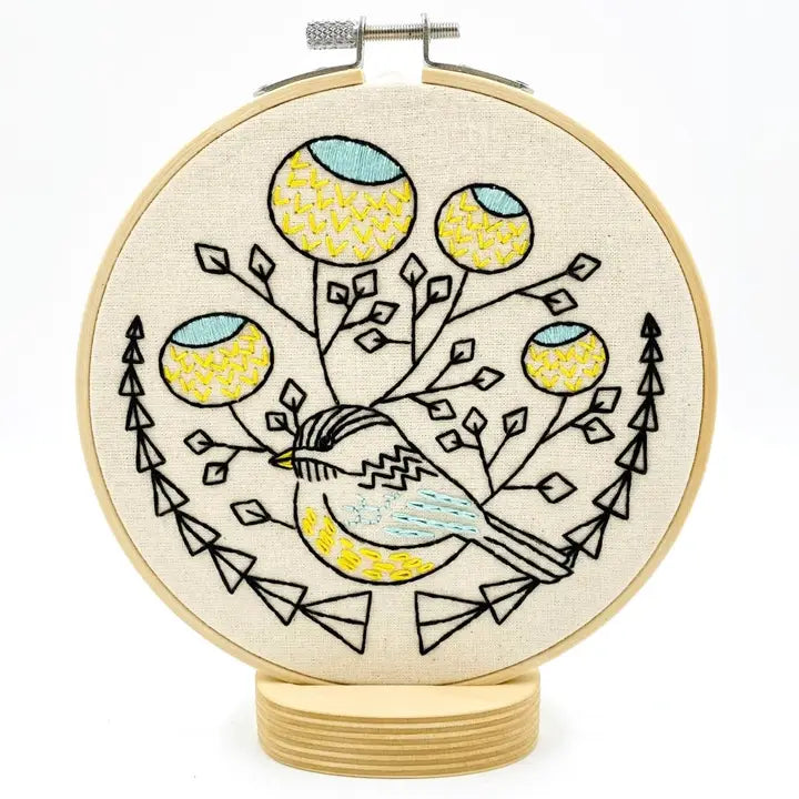 Chickadee Embroidery Kit