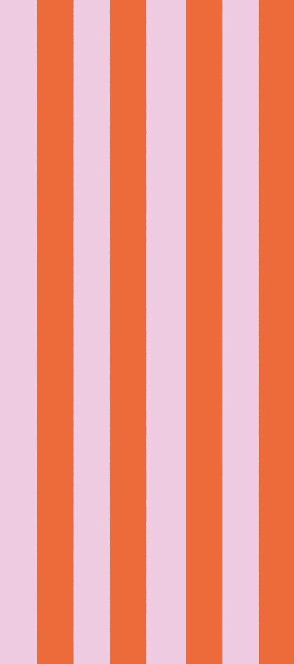 Coral & Orange Stripe Tissue Paper