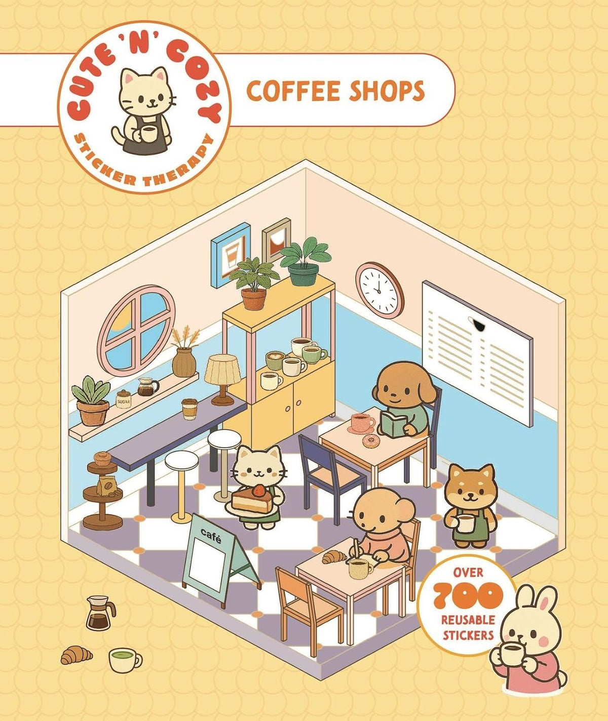 Cute 'n' Cozy Sticker Therapy: Coffee Shops