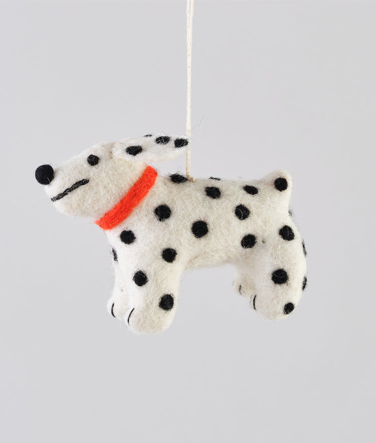 Eric The Spotty Dog Felt Decoration