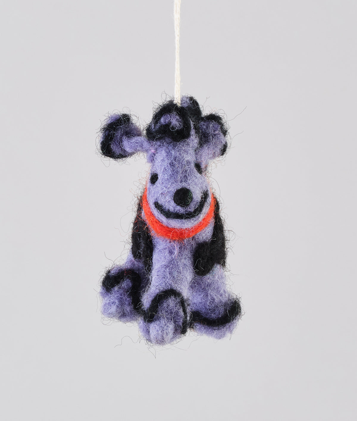 Fleur The Purple Poodle Felt Decoration