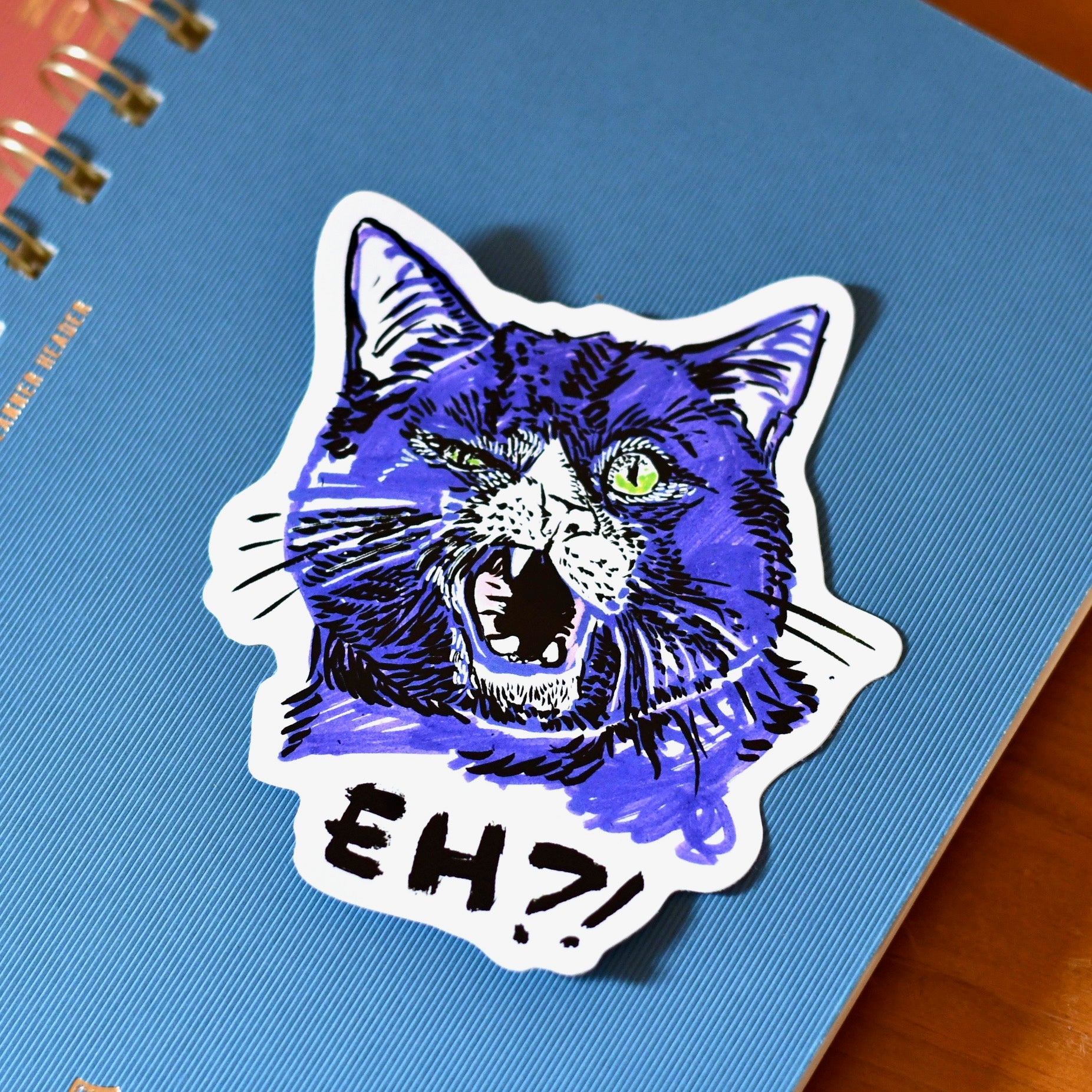 EH?! Cat Sticker