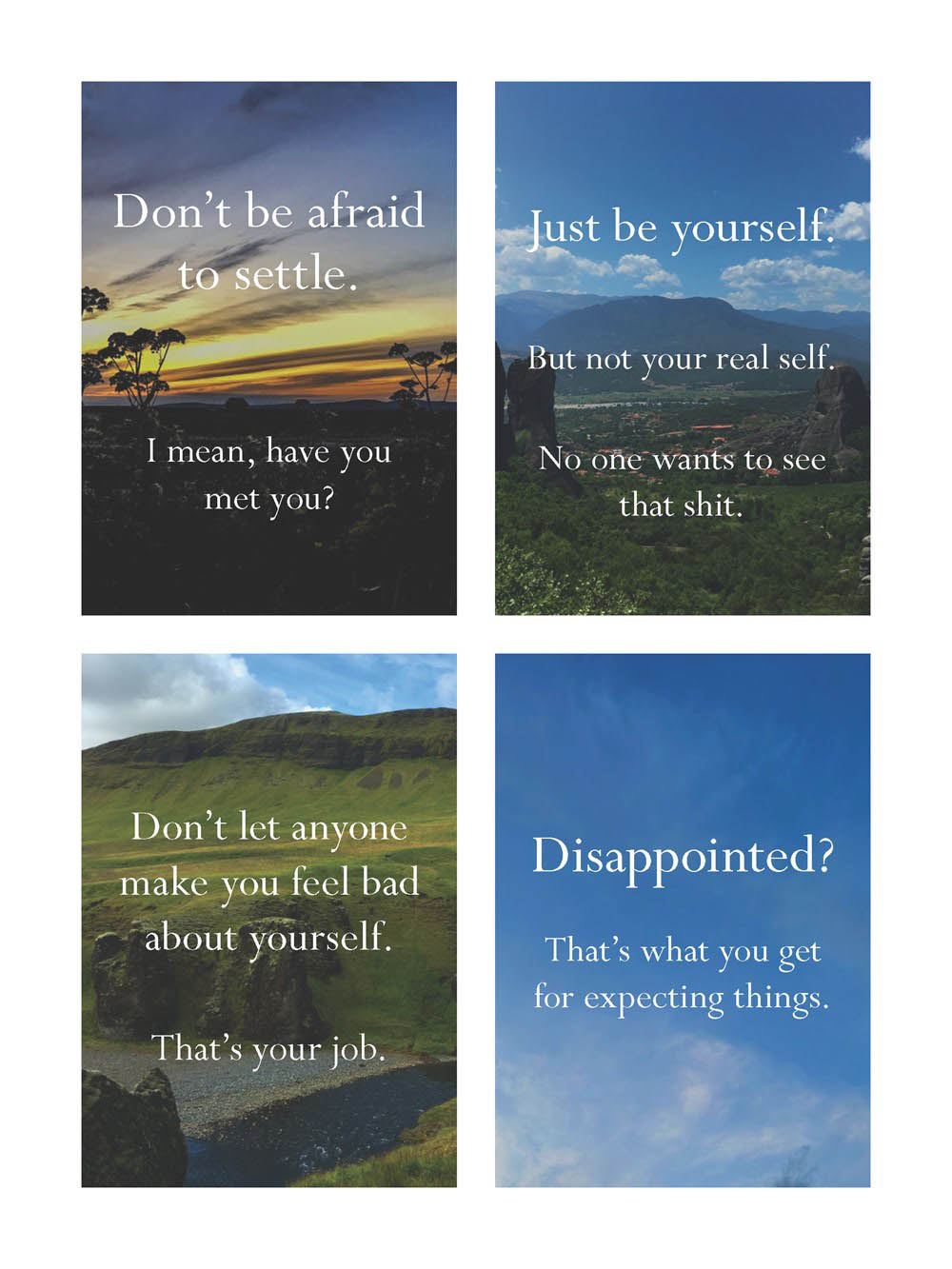 Disappointing Affirmations Sticker Book