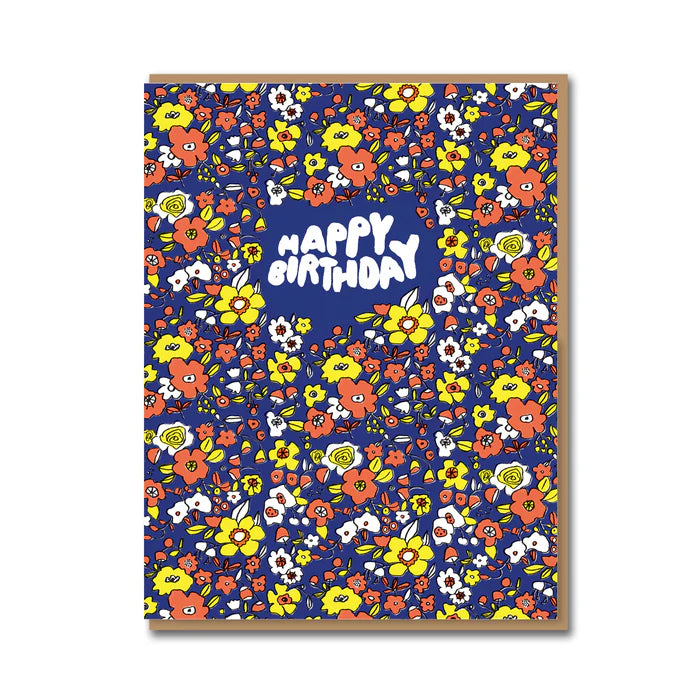 Ditsy Floral Birthday Card