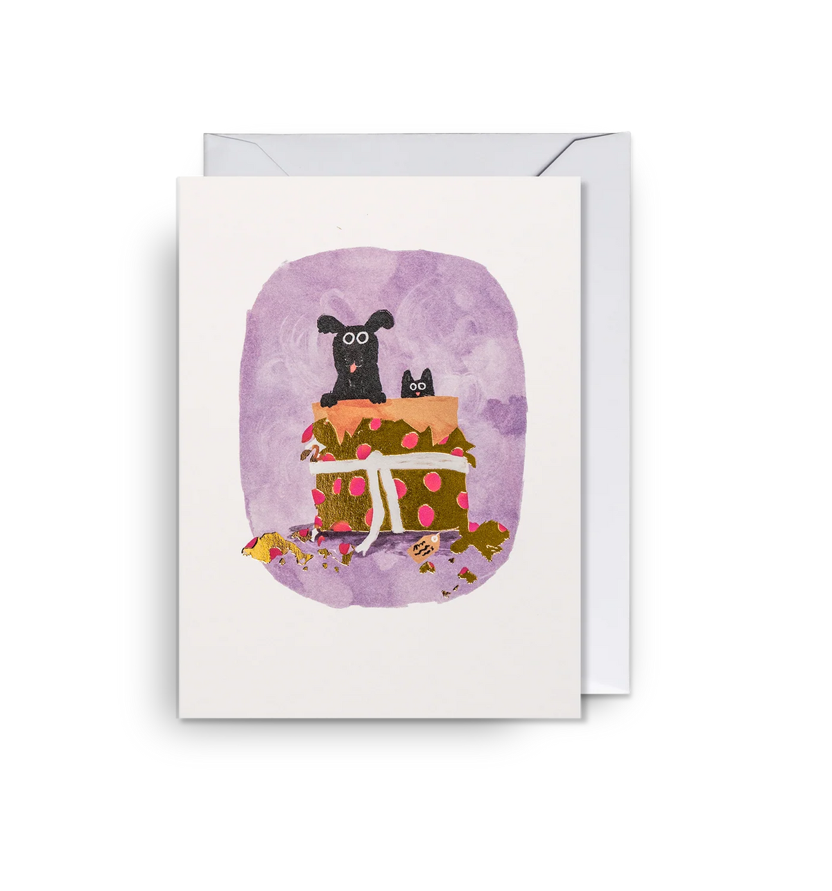 Dog & Cat Surprise Mini Birthday Card