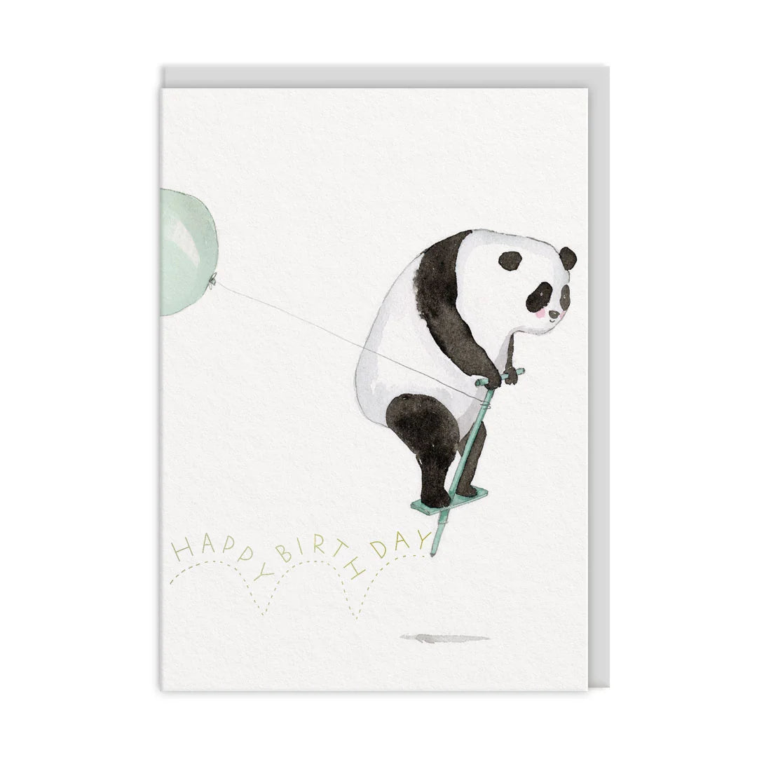 Panda Happy Birthday Card