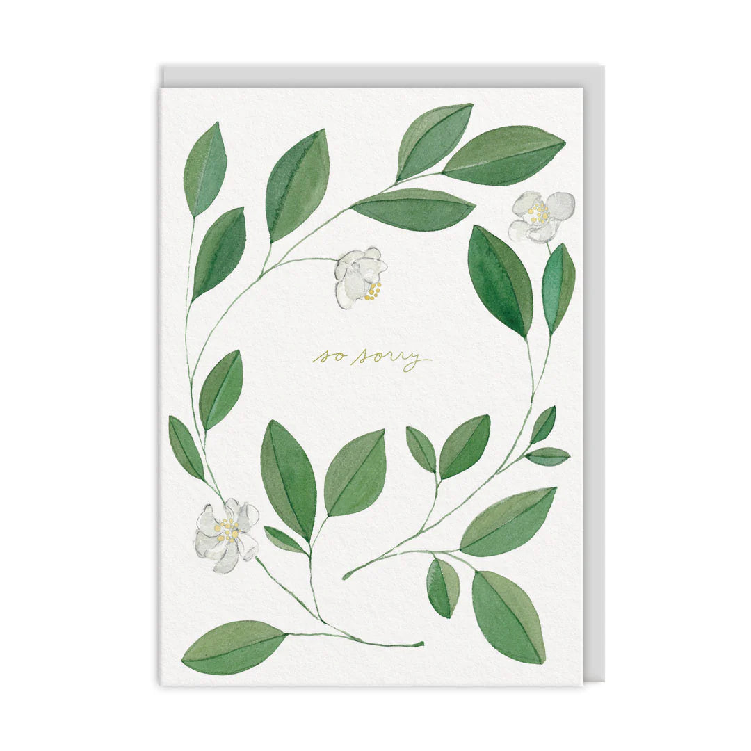 So Sorry Floral Sympathy Card