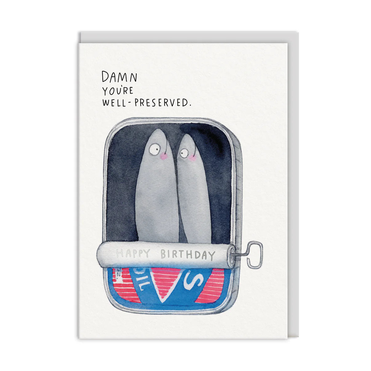Well Preserved Tin Birthday Card