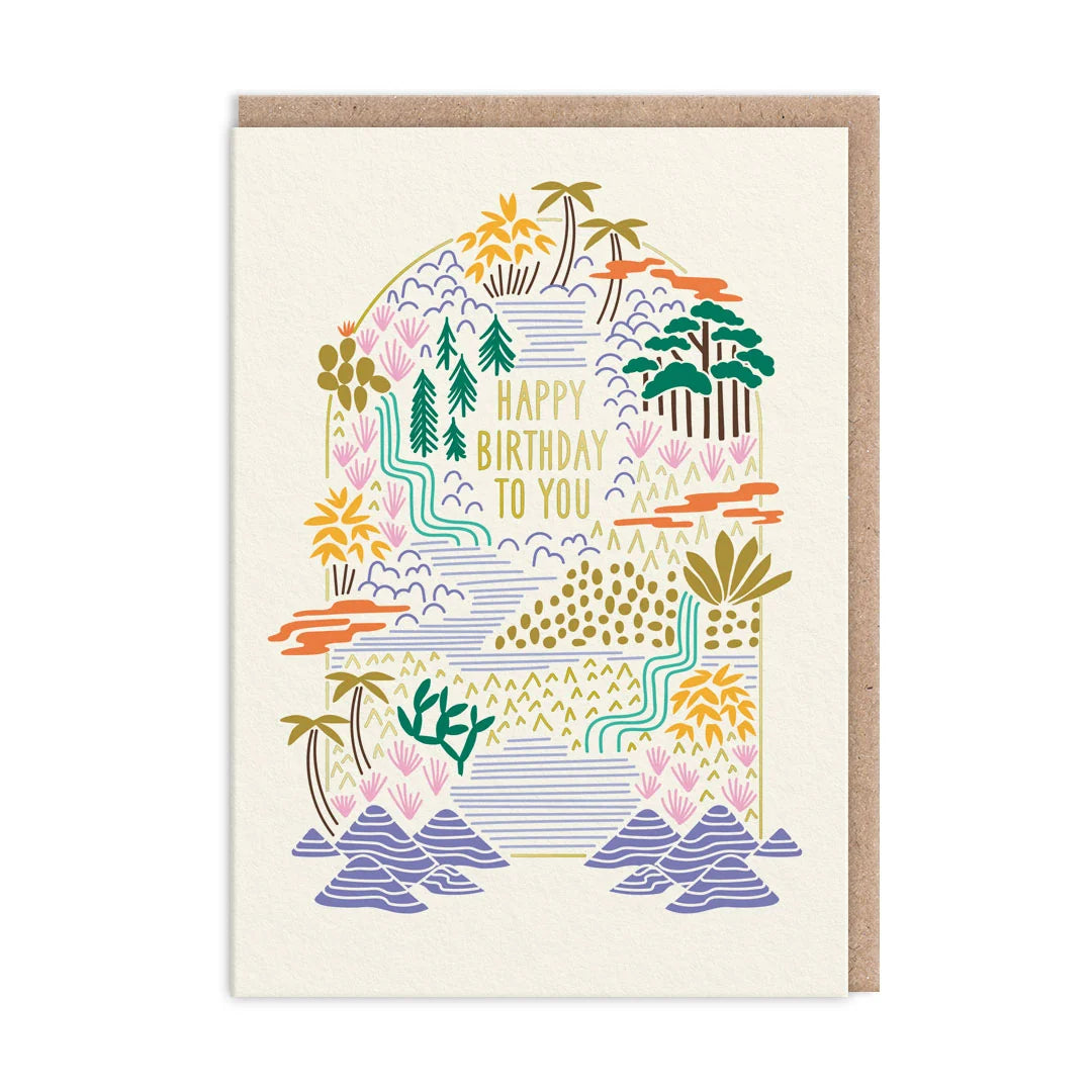 Happy Birthday Tropical Birthday Card