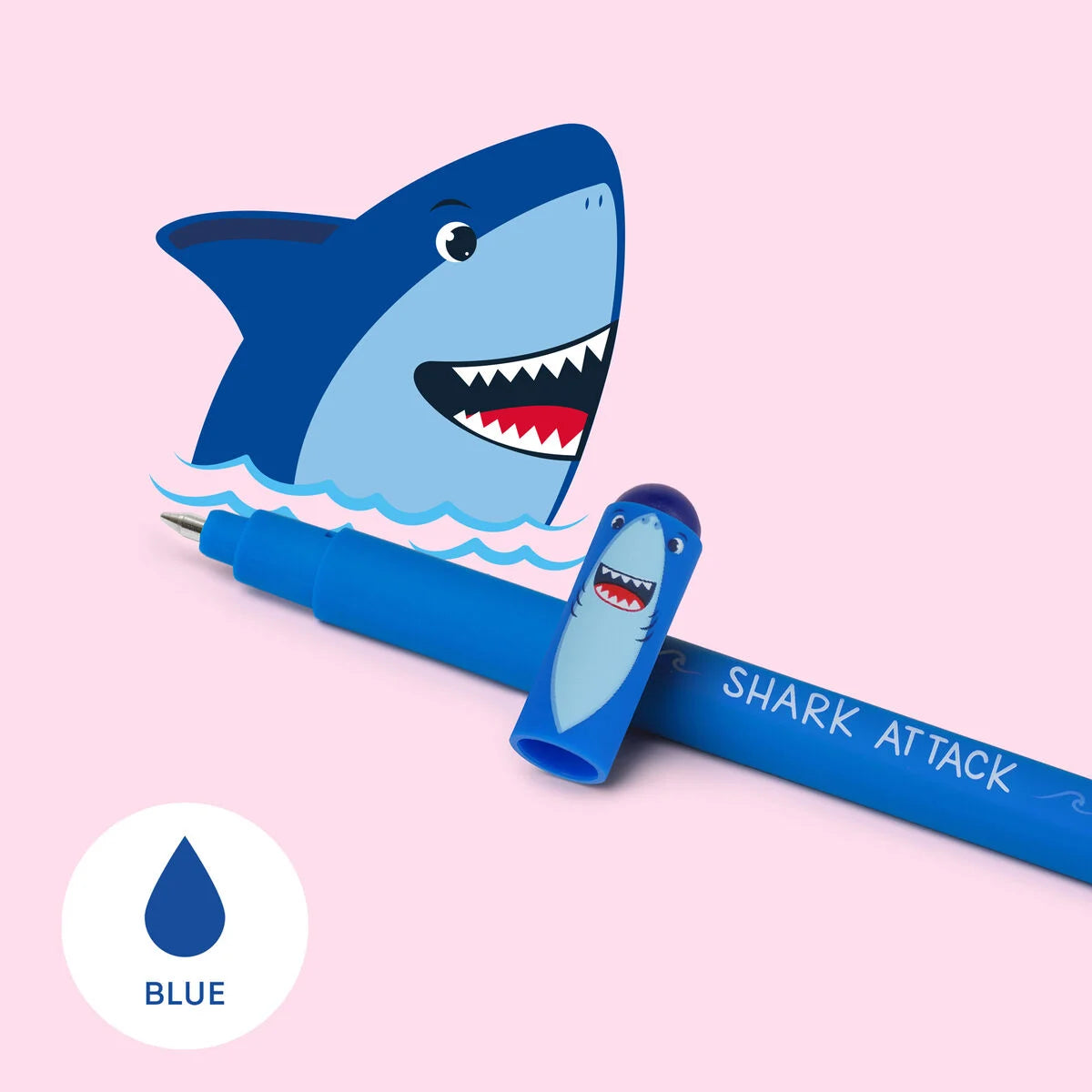 Shark Erasable Gel Pen - Blue Ink