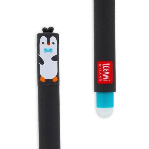 Penguin Erasable Gel Pen - Turquoise Ink