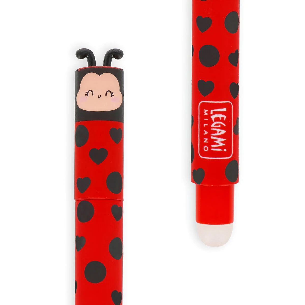 Ladybug Erasable Gel Pen - Red Ink