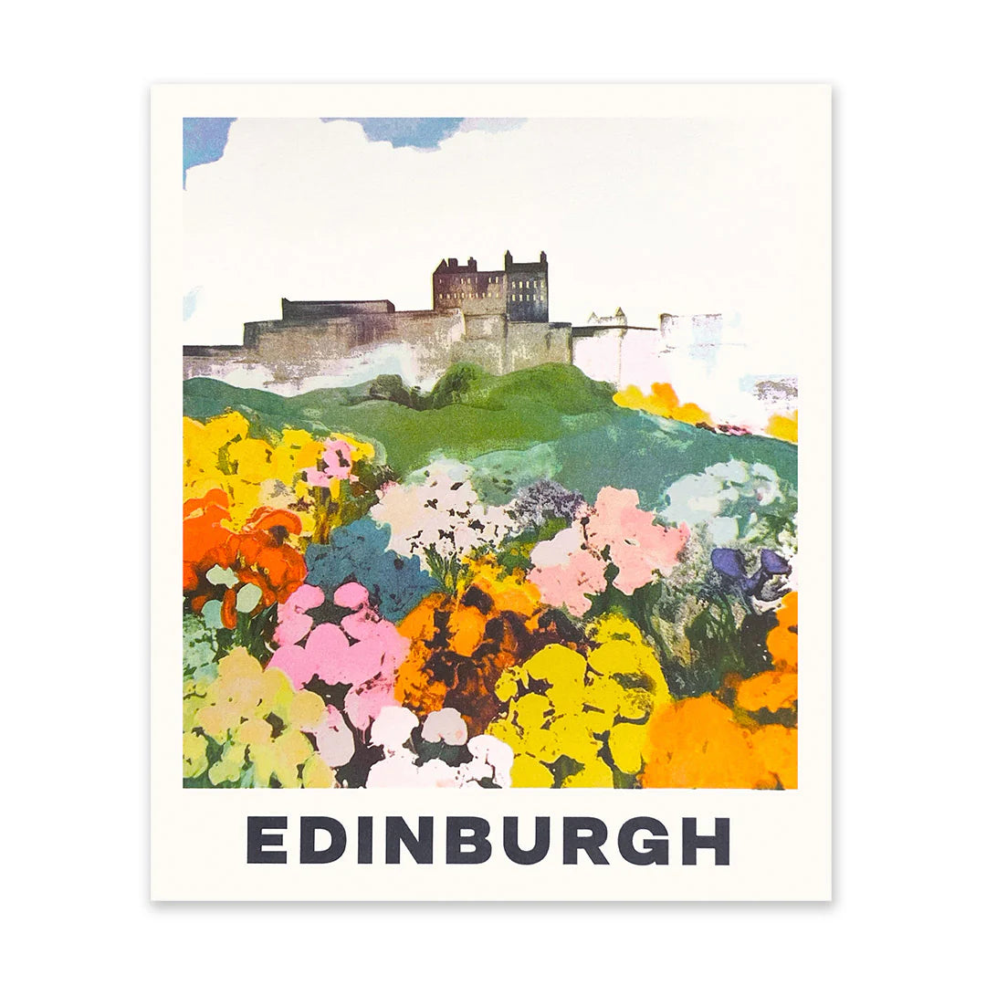 Edinburgh Castle 1 Risograph Art Print