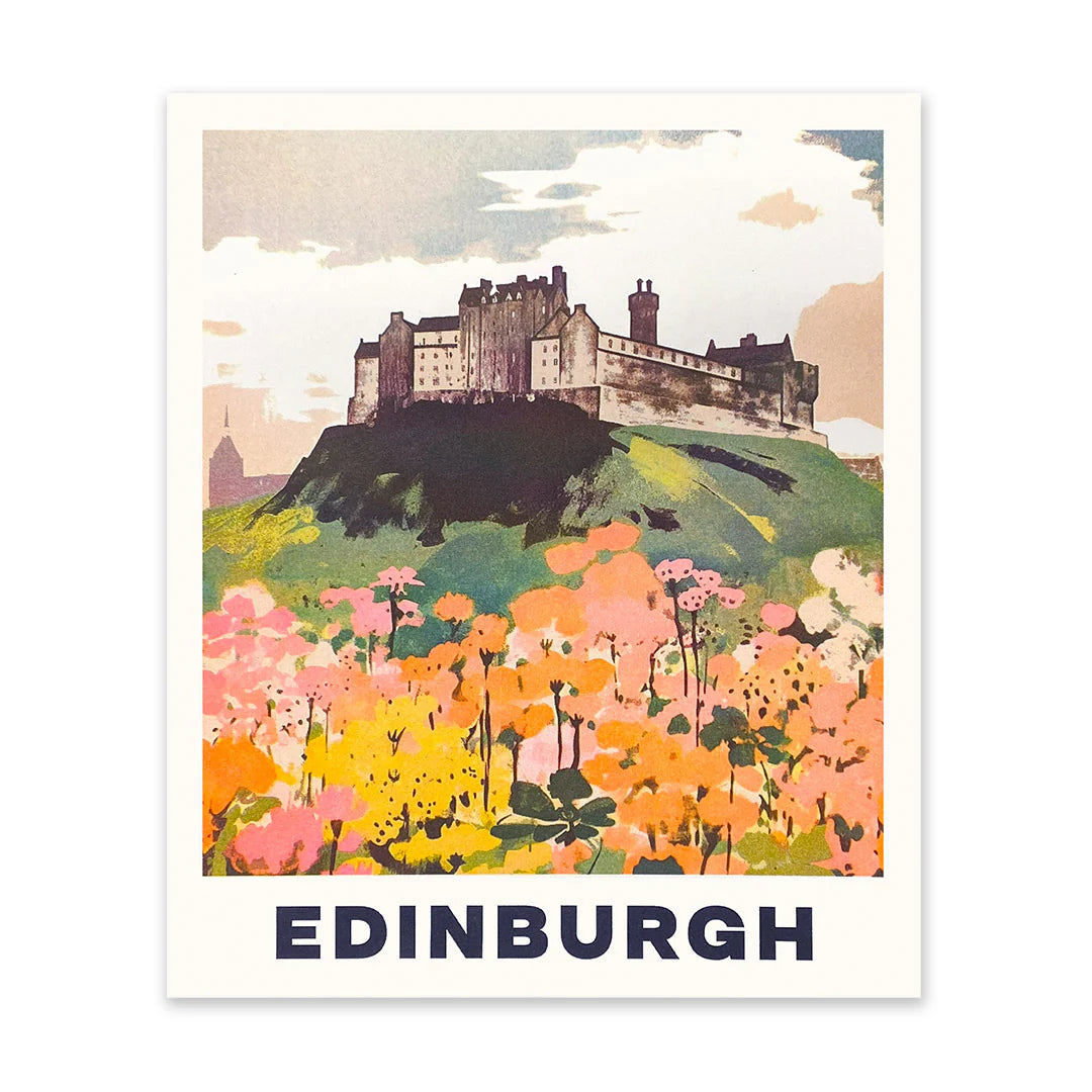 Edinburgh Castle 2 Risograph Art Print