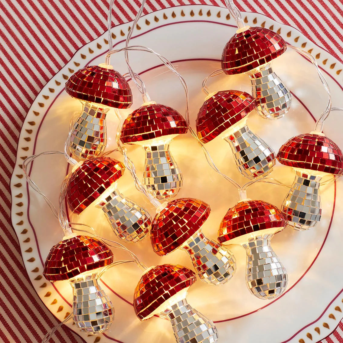 Mushroom LED Disco String Lights