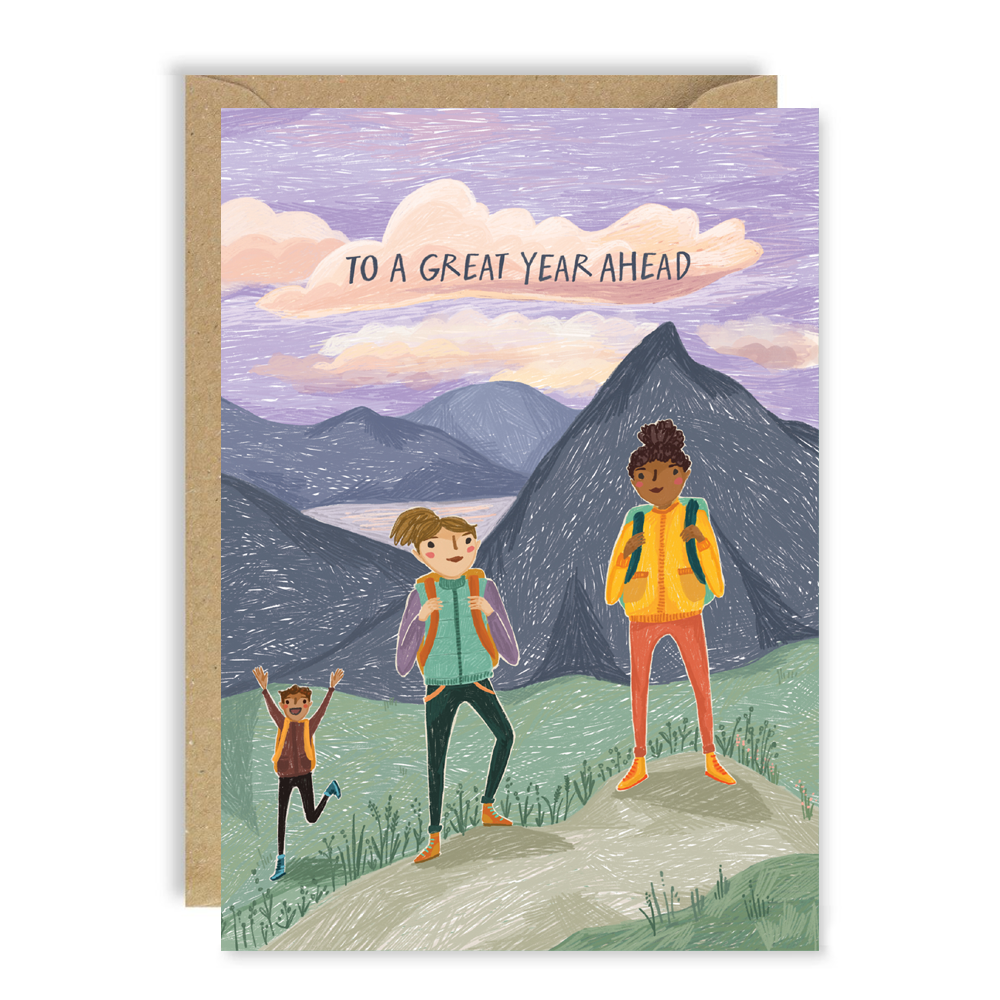 To A Great Year Ahead Hiking Card