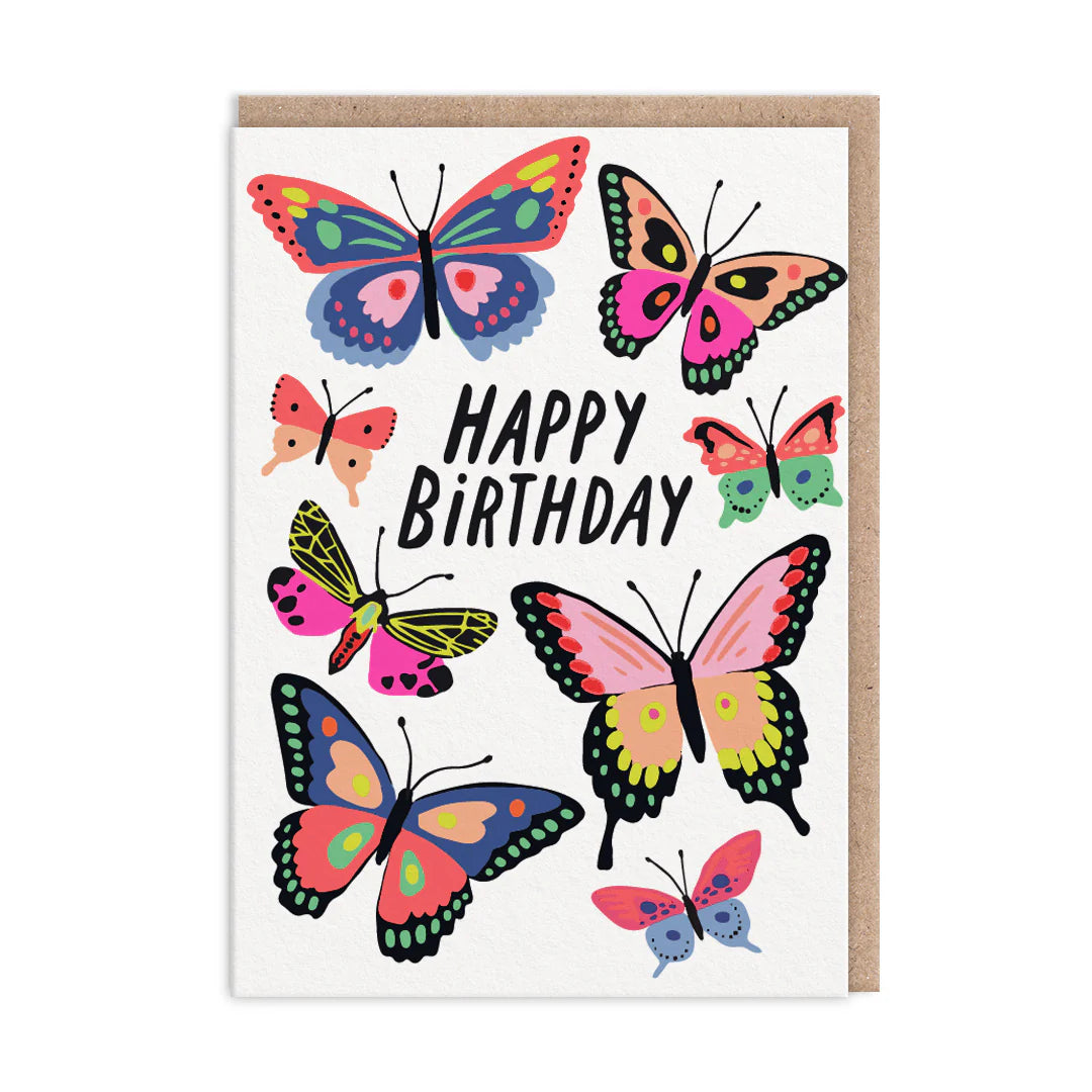 Beautiful Butterfly Birthday Card