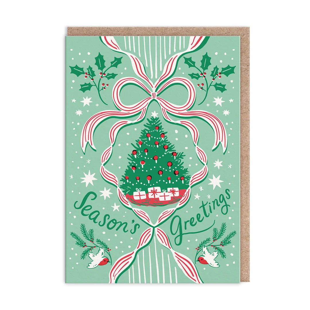 Hello!Lucky Charity Christmas Cards - Red & Green (Pack of 9)