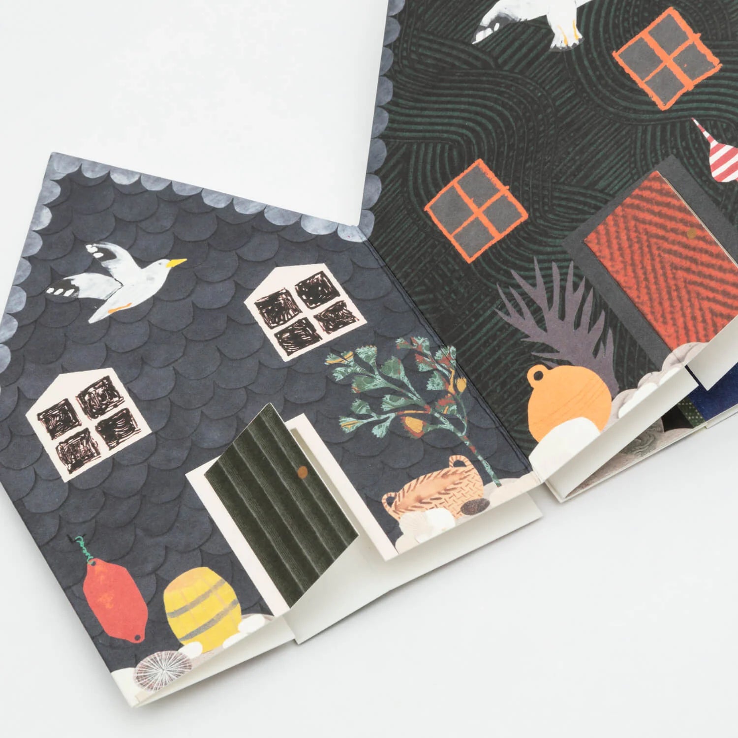 Fisherman's Huts Concertina Card