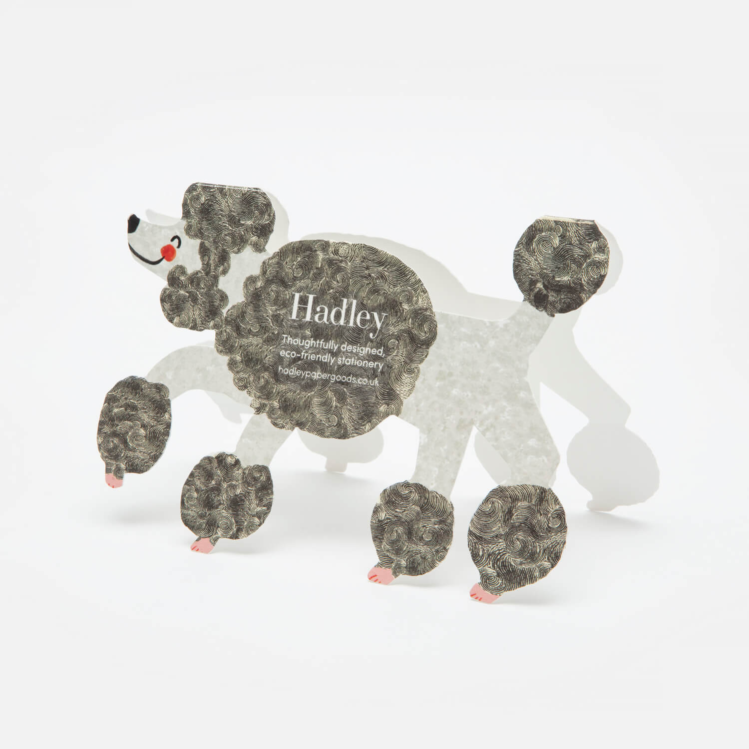 The Poodle Stand-Up Card
