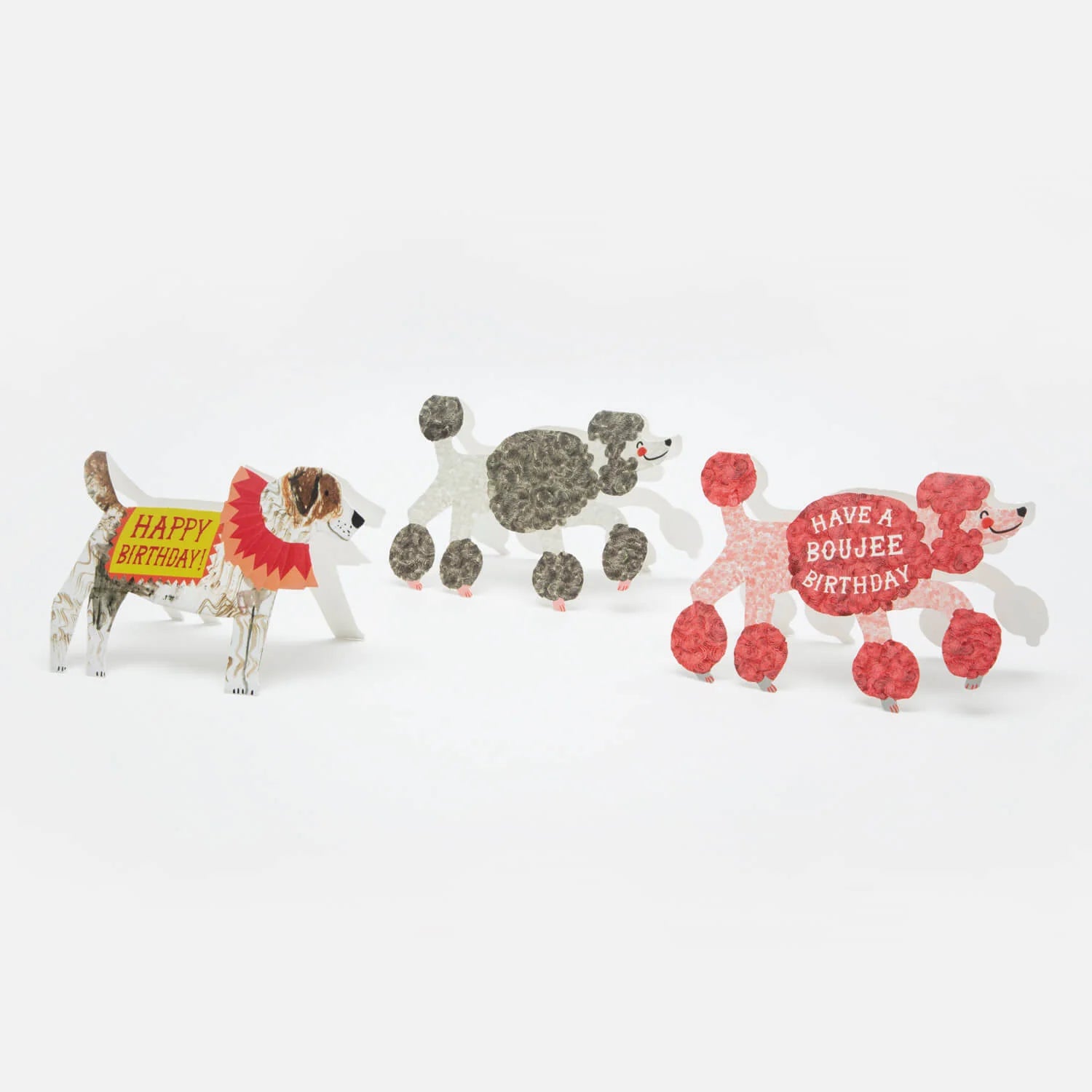 The Poodle Stand-Up Card