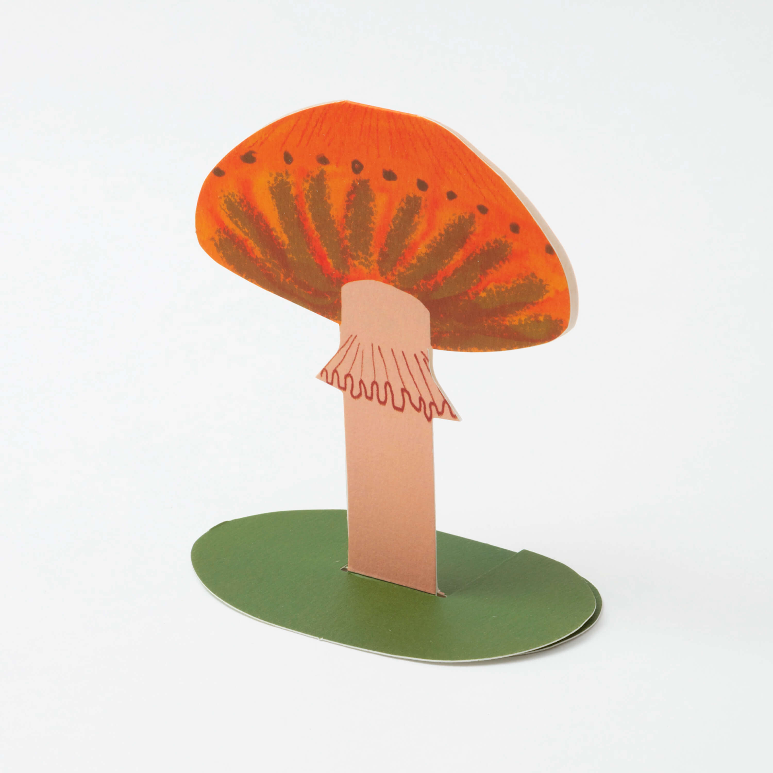 Frilly Mushroom Stand-Up Card