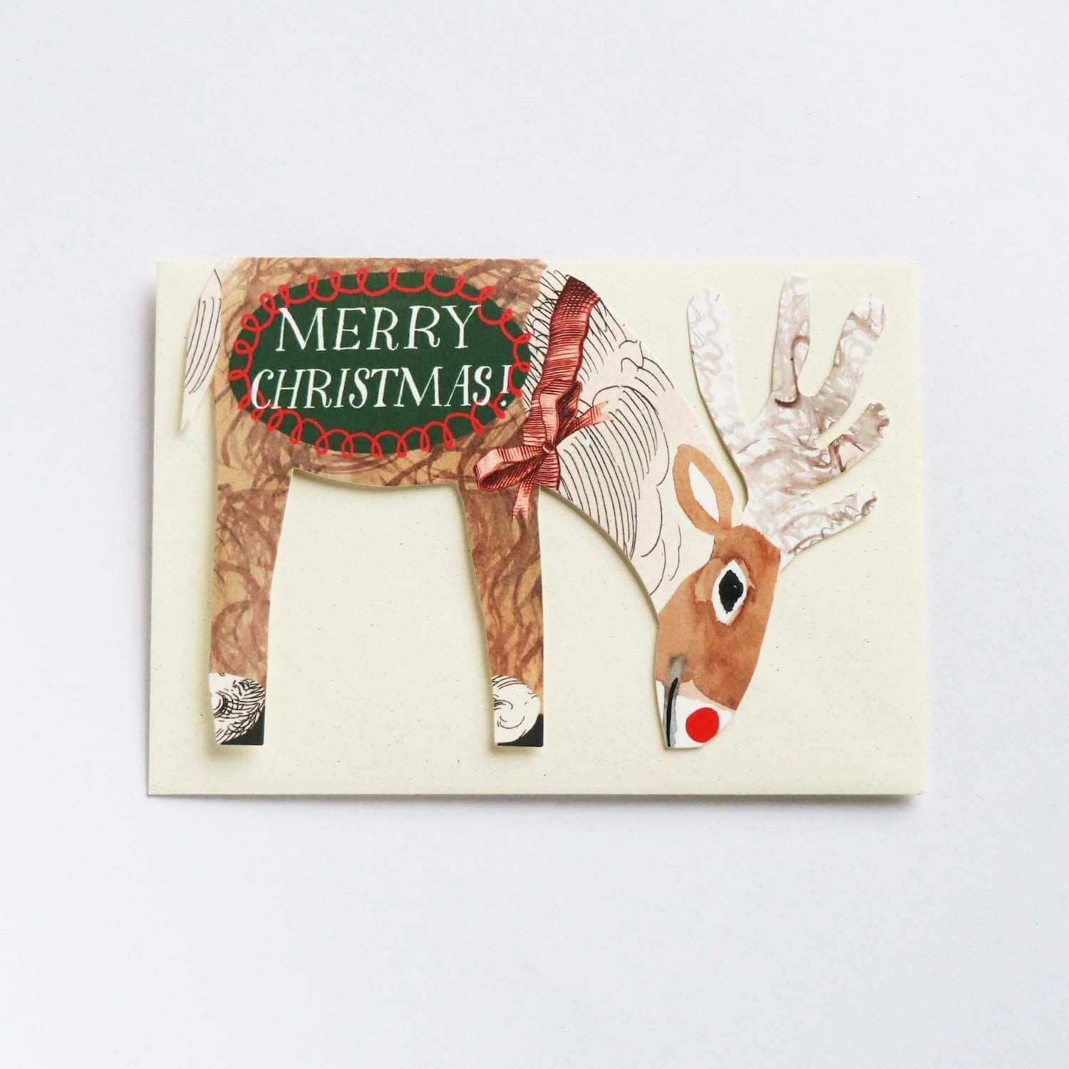 Reindeer Die-Cut Card
