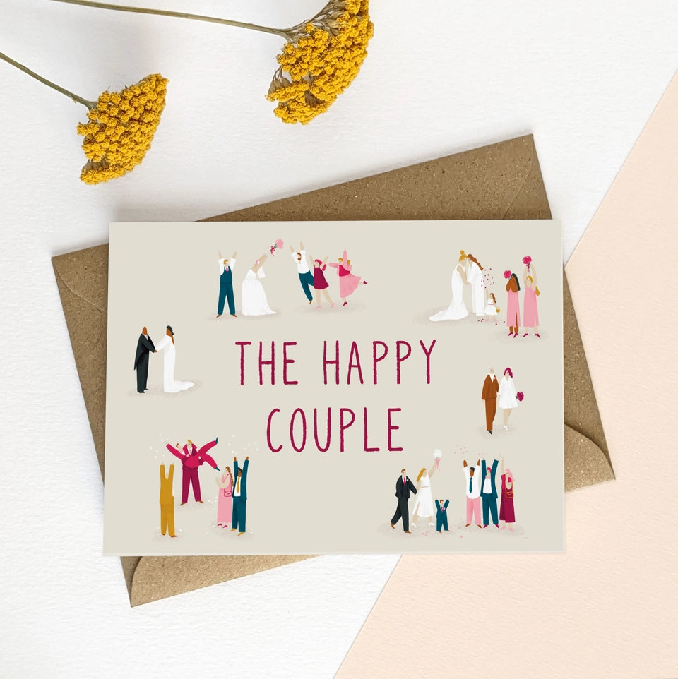Happy Couple Wedding Card