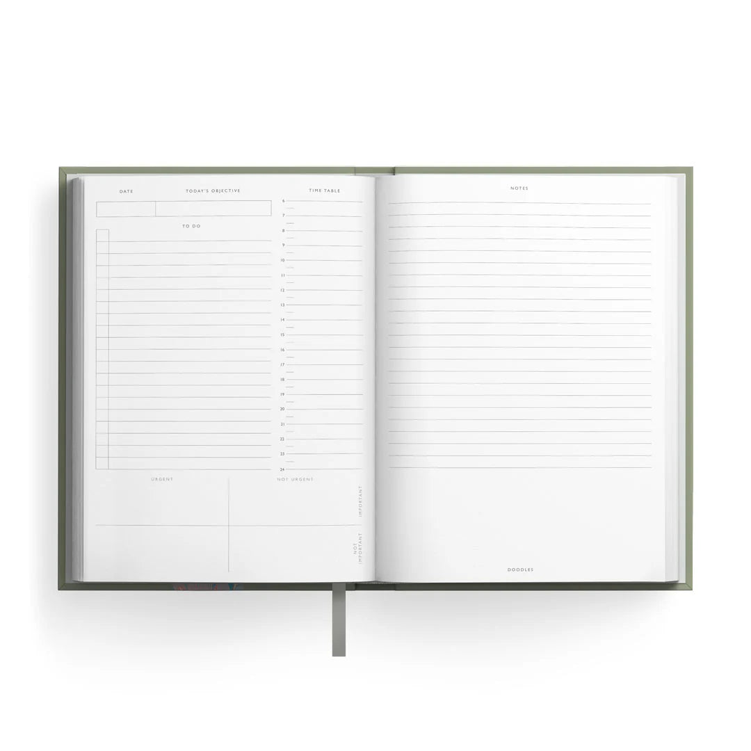 Olive Green Daily Planner